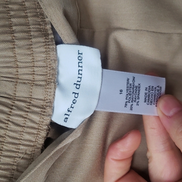 Alfred Dunner Magnolia Springs Womens Straight Pull-On Pants 16 - Picture 5 of 6